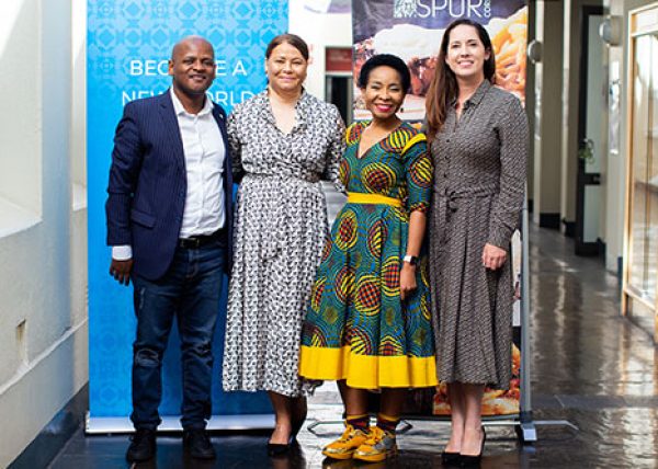 Moshe Apleni (Head of Transformation), Colleen Carr (Group Executive: People, Leadership and Culture), Prof Mmamokgethi Phakeng (UCT Vice Chancellor), Cristina Teixeira (Chief Financial Officer)